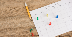 April, calendar, monthly calendar Depositphotos